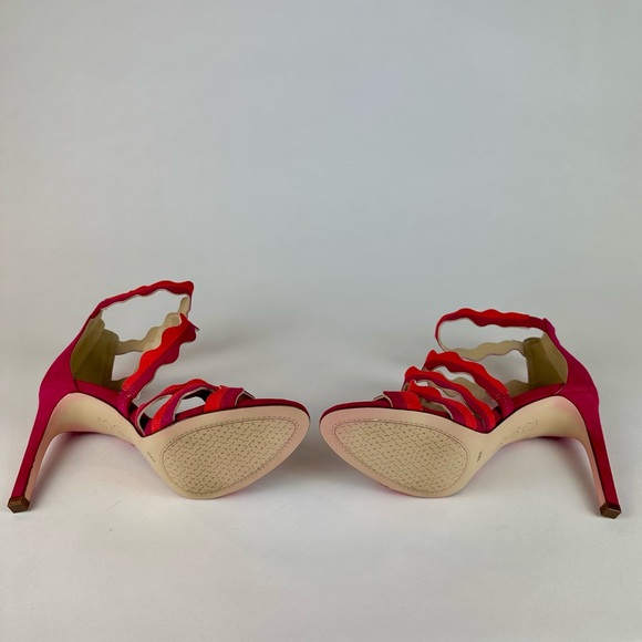 Jessica Simpson Raspberry and tangerine high heel. Size 8.5 - Picture 3 of 4